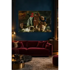 Fida Delacroix La barque de Dante Impression sur toile - Product Image 5