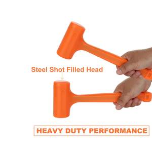 Ifixpro diy מת פטיש 1 ליברות גומי כתום גומי ציפוי כדור כבול באחיזת ציפוי כדור כבול באחיזת ניצוץ - Product Image 2