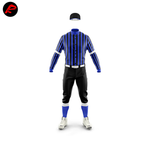 2023 Men's Custom Logo Baseball Uniform OEM ODM Quick Dry Digital Print Anti-Bacterial Anti-UV Breathable <b>Light</b> Weight Winter - Product Image 5