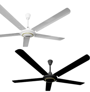 Ventilador de techo AURA de 100 pulgadas listo para envío, luz blanca y negra, Motor de cobre completo, aspas de aluminio, plástico eléctrico para hoteles - Product Image 4