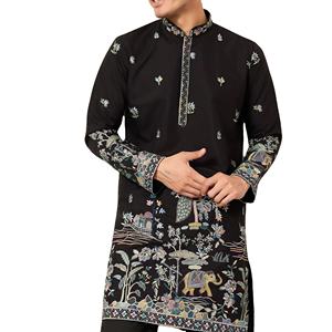 Ensemble de vêtements traditionnels modestes pour hommes Shalwar Kameez, tissu en coton de qualité supérieure, coupe confortable - Product Image 1