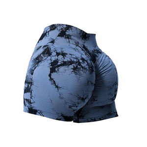 2025 Short de sport personnalisé à la mode Sports Fitness Workout Yoga Couleur unie et sublimé Plus Size en Spandex/Nylon - Product Image 5