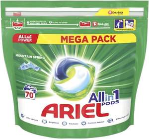 Cápsulas de detergente Ariel Todo en 1 Aroma a Montaña, 70 Unidades - Product Image 3