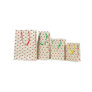 Bolsa de transporte de papel impreso antiguo muy vendido con asa Bolsa de papel de impresión personalizada decorativa para bolsa de embalaje de regalo - Product Image 1