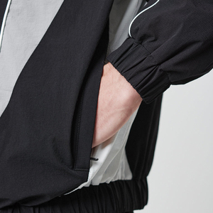 Streetwear d'hiver, survêtement coupe-vent solide, impression de logo personnalisé, vêtements de sport, service OEM - Product Image 3