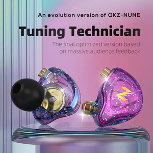 QKZ <span class=keywords><strong>NUNE</strong></span> หูฟังแบบมีสายควบคุม,หูฟัง Hifi เบสอินเอียร์หูฟังมีสาย - Product Image 6