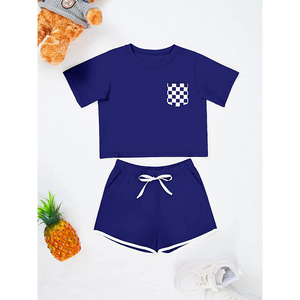 Ensemble 2 pièces d'été sans manches et short pour bébé garçon et fille, vêtements en coton, nouvelle mode, personnalisé, vente en gros - Product Image 6