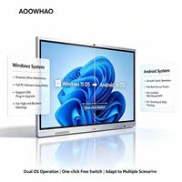 AOOWHAO 55-110 inç Akıllı Tahta İnteraktif Düz Panel Dijital Beyaz Tahta, Kurumsal İş Toplantı Salonu Konferans Odası için