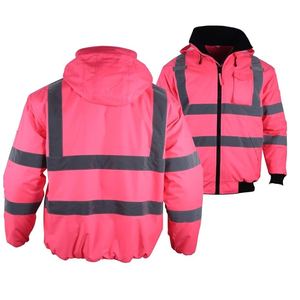 Chaqueta Cortavientos de Seguridad Reflectante Impermeable de Alta Calidad para Hombre, Diseño Personalizado de Lona con Múltiples Bolsillos para Invierno - Product Image 2