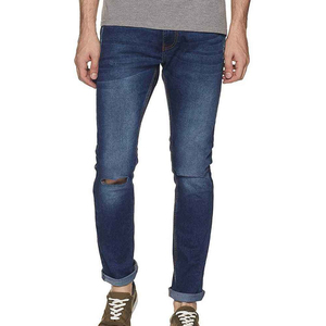 กางเกงยีนส์แฟชั่นสำหรับผู้ชายทรงสลิมฟิตกางเกงยีนส์ใส่สบายสำหรับผู้ชาย - Product Image 1