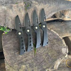 سكين قابل للطي تكتيكي EDC بمقبض G10 ومحمل كروي، شفرة D2 عالية الصلابة مطلية بتقنية PVD - Product Image 3