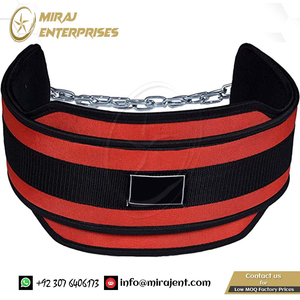 Ceinture de gymnastique en néoprène personnalisée en gros pour l'haltérophilie ceinture d'exercice à chaîne lourde avec accessoire d'entraînement en nylon latex pour hommes et femmes - Product Image 5