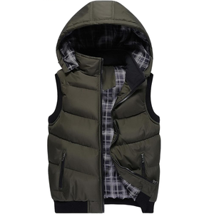 Chaqueta sin mangas de alta calidad, chaqueta acolchada de invierno, Multicolor cuello con capucha, decoración de bolsillo, fabricante a granel, calle principal - Product Image 4