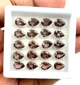 Scapolite naturale taglio di pera gemma allentata 10 pz 6*8MM 10CT naturale Scapolite sfaccettata pietra Scapolite pietra per fare gioielli