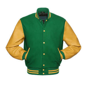 Veste universitaire décontractée personnalisée de haute qualité dernière mode d'hiver veste de baseball pour hommes en tissu de laine de taille XL - Product Image 1