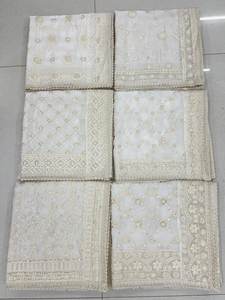 Alta calidad a granel suave puro Wiscose Georgette Dupatta para ropa india y paquistaní brillo elegante con detalles intrincados - Product Image 3