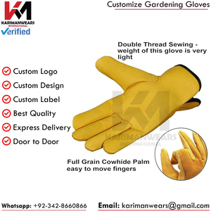 Guantes de Jardinería OEM Impermeables Antideslizantes con Agarre en la Palma, Envío Rápido, Logotipo Personalizado, Guantes de Jardinería de Tela Transpirable, Venta al por Mayor OEM - Product Image 4