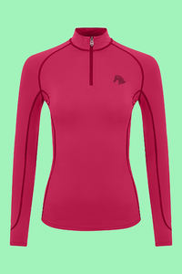 เสื้อกีฬาขี่ม้าหญิงหญิงมีหลายสี OEM ผ้าแตงโมยืดได้4ทาง - Product Image 4