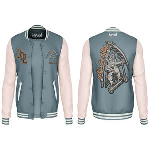 Veste universitaire personnalisée de haute qualité pour hommes, patchs de broderie en chenille en cuir noir véritable, style Letterman à la mode, hiver - Product Image 3