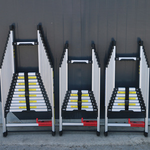 Nhiệm vụ nặng nề Kính thiên văn thang với chống trượt loại bánh xe thang thẳng đứng - Product Image 5