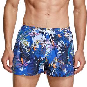 Pantalones cortos hawaianos informales para hombre, pantalones cortos con gráfico de hoja de palma tropical con estampado 3D, bañadores de gran tamaño, cierre de cintura elástica - Product Image 2