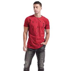 เสื้อยืดคอกลมแขนสั้นพิมพ์ลายผ้าคอตตอนใส่ได้ทั้งชายและหญิงสำหรับใส่ได้ทั้งชายและหญิงแฟชั่นฤดูร้อน - Product Image 4