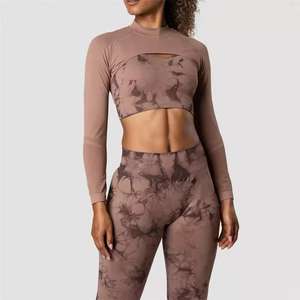 Conjunto de Yoga para Mujer Personalizado de Alta Calidad, Sin Costuras, Ligero, con el Mejor Diseño, Ropa Deportiva de Alta Elasticidad para Gimnasio - Product Image 3