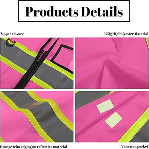 Chaleco de Alta Visibilidad para Hombre, Nuevo, Económico, de Moda, con Logotipo/Colores Personalizados, Transpirable, Ligero, en Oferta - Product Image 5