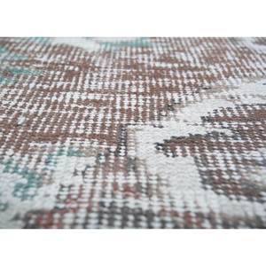 Tapis en laine noué à la main, rectangulaire, abstrait, à motif médaillon vert vintage, pour la maison, grand tapis de salon, tapis de couloir - Pae-2120 - Product Image 3