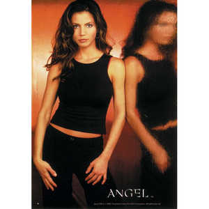 Affiche d'ange de style Art déco moderne, art mural en papier encadré de bois pour la décoration de la maison - Product Image 1