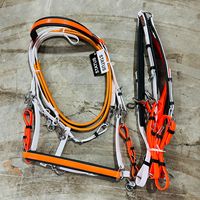 Brida y Pechopetral de Doble Color, Ligeros e Impermeables para Carreras de Resistencia Ecuestre, Ajustables, Recubiertos de PVC/TPU, para Montar Rápido