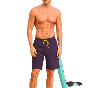 Pantalones Cortos de Hombre de Malla Asimétricos con Cordón, de Tela No Tejida Pesada, con Logotipo Personalizado OEM, Lisos, de Verano, de Secado Rápido y Cintura Elástica - Product Image 3