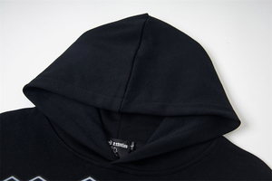 Sudadera con Estampado Puff, Ropa Urbana, Estilo Holgado, Tejido Sólido, Unisex, Estilo Relajado, Costuras Duraderas, Ropa de Invierno, Cómoda - Product Image 3