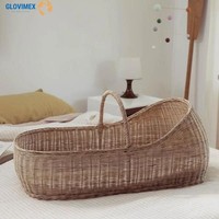 Meilleure Vente : Étagère de Rangement en Bambou et Rotin pour Crèche, Lit Bébé Couleur Naturelle Fait Main, Écologique, Multifonctionnel, Coffret Cadeau pour Bébé