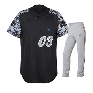 Ensemble d'uniformes de baseball de meilleure qualité pour hommes Nouvel uniforme de baseball de sport sur mesure Ensemble d'uniformes de baseball imprimés - Product Image 3