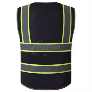 Gilet de travail de sécurité classique en coton respirant à haute visibilité, vêtement de travail industriel, protection élevée, résistance élevée, parfait - Product Image 5