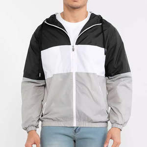Custom <b>Men's</b> waterproof Hooded Windbreaker Jacket for <b>man</b> Outdoor Sports Autumn <b>Jogger</b> Wind Breaker Zipper Closure Thickness - Product Image 1