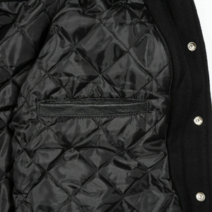 Blouson universitaire de baseball pour homme, tendance 2025, design personnalisé, broderie, manches en polyester, coupe bomber, col montant long - Product Image 4