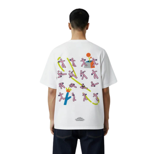 Camisetas Blancas Holgadas de Algodón 100% Lavado para Hombre, Estilo Vintage, Ropa Casual Urbana, Suave y Transpirable para Uso Diario - Product Image 4