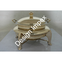 Plat à friture en laiton de Style Premium avec support gravé à la main conception bol à plat Antique et grand pot décoratif de mariage