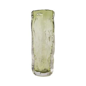 Vase en faux verre floral à deux tons pour la décoration de la maison, le style de table et l'affichage élégant de fleurs - Product Image 6