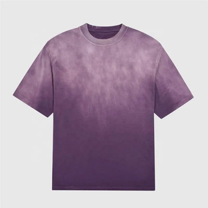 T-shirt de lavage à l'acide délavé au soleil en détresse de haute qualité pour hommes - Product Image 3