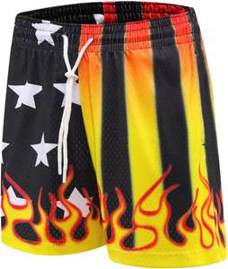 Vente en gros 2025 Short de basket-ball personnalisé Nouveau Streetwear Coupe courte Broderie Polyester 100% Coton Écologique Solide - Product Image 4