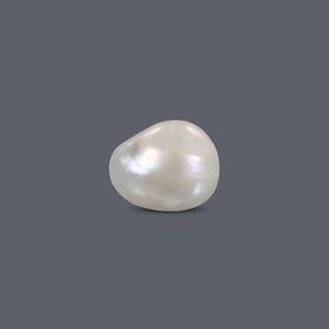 ไข่มุกบาสรา 6.9 กะรัต ไข่มุกน้ำจืดธรรมชาติทรงบาร็อคสีขาว - Product Image 2