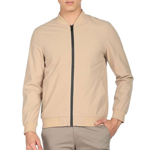 Solid Color Full Zipper Men Bomber <b>Jacket</b> Premium Quality <b>Light</b> <b>Weight</b> Bomber <b>Jacket</b> For Men - Product Image 1