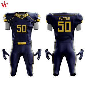 ชุดเครื่องแบบอเมริกันฟุตบอลชุดเล่นกีฬากลางแจ้งระบายอากาศได้ดีพิมพ์ลายสำหรับผู้ชายขนาดใหญ่พิเศษดีไซน์ใหม่ล่าสุด - Product Image 6