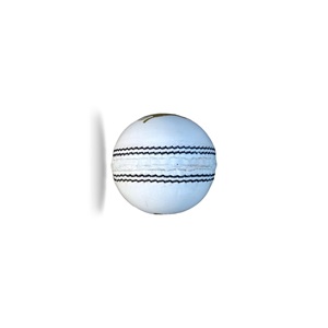 Pelota de críquet de 2 piezas de cuero blanco confiable para práctica y juegos - Product Image 1