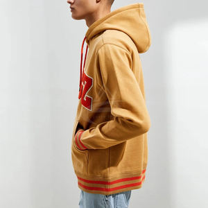 Sweat à capuche en polaire surdimensionné de haute qualité pour hommes avec motif à carreaux brodé de logo pour une utilisation hivernale - Product Image 3