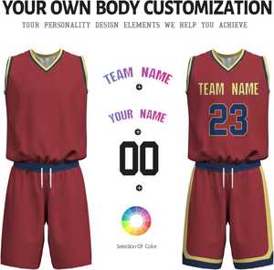 Vente en gros sans quantité minimale de commande Teamwear Usa Jersey Basketball Shirts Maillots personnalisés Basketball Uniformes Unisexe Sublimation Basketball Wear ensemble - Product Image 4