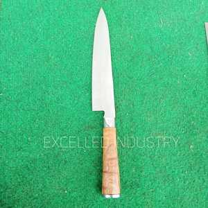 มีดเชฟทำครัวสแตนเลสมีดด้ามไม้มีดญี่ปุ่นงานแฮนด์เมดดีไซน์ใหม่พร้อมปลอกหนังแท้ - Product Image 2